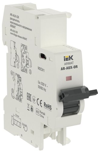 Расцепитель максимального напряжения IEK ARMAT AR-AUX-OR 220-240В для атоматов M06N и M10N картинка